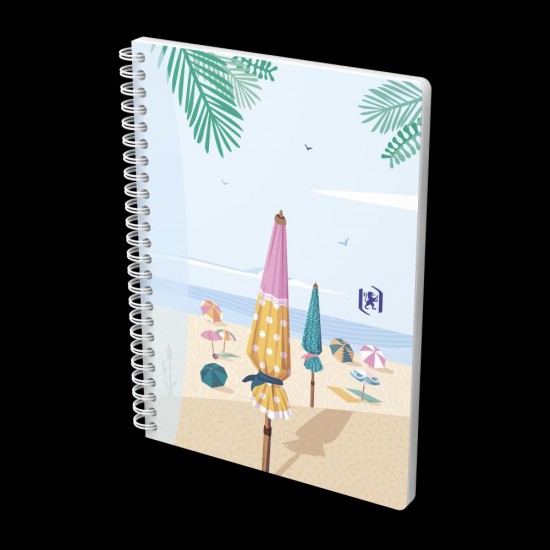 Caiet Oxford Horizons, A5 60f, Hartie Optik 90g/mp, Spira Dubla, Scribzee, Ecolabel, Coperta Flexibila, Pagina Info Personale, Dictando, Motive Diverse