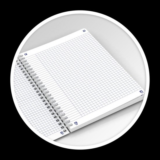 Caiet Oxford Horizons, B5 60f, Hartie Optik 90g/mp, Spira Dubla, Scribzee, Ecolabel, Coperta Flexibila, Pagina Info Personale, Patratele, Motive Diverse