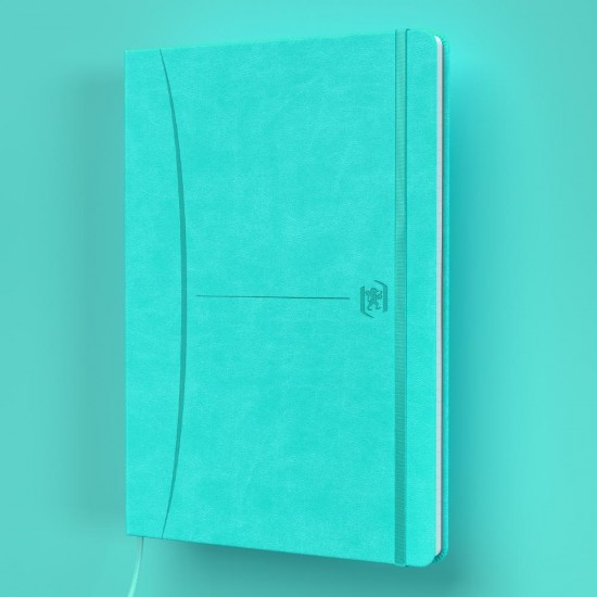 Caiet Premium Cu Elastic Oxford Signature, A5 80f, Hartie Optik 90g/mp, Scribzee, Coperta Rigida, Semn Carte, Buzunar Interior Pliabil Pe Coperta Spate, Colturi Rotunjite, Pagina Info Personale, Dictando, Diverse Culori Pastel