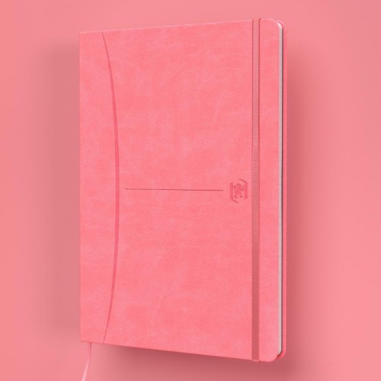 Caiet Premium Cu Elastic Oxford Signature, A5 80f, Hartie Optik 90g/mp, Scribzee, Coperta Rigida, Semn Carte, Buzunar Interior Pliabil Pe Coperta Spate, Colturi Rotunjite, Pagina Info Personale, Dictando, Diverse Culori Pastel