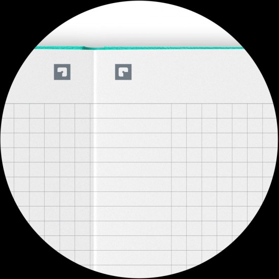 Caiet Premium Cu Elastic Oxford Signature, B5 80f, Hartie Optik 90g/mp, Scribzee, Coperta Rigida, Semn Carte, Buzunar Interior Pliabil Pe Coperta Spate, Colturi Rotunjite, Pagina Info Personale, Patratele, Diverse Culori