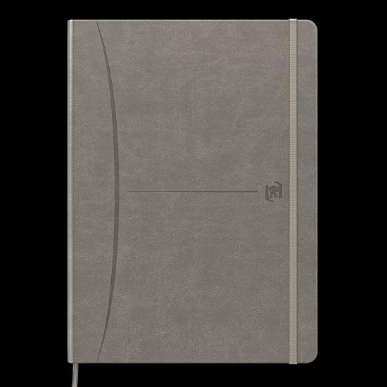 Caiet Premium Cu Elastic Oxford Signature, B5 80f, Hartie Optik 90g/mp, Scribzee, Coperta Rigida, Semn Carte, Buzunar Interior Pliabil Pe Coperta Spate, Colturi Rotunjite, Pagina Info Personale, Patratele, Diverse Culori