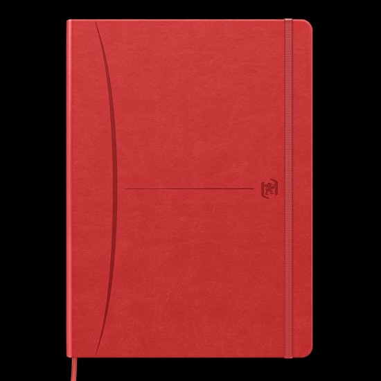 Caiet Premium Cu Elastic Oxford Signature, B5 80f, Hartie Optik 90g/mp, Scribzee, Coperta Rigida, Semn Carte, Buzunar Interior Pliabil Pe Coperta Spate, Colturi Rotunjite, Pagina Info Personale, Patratele, Diverse Culori