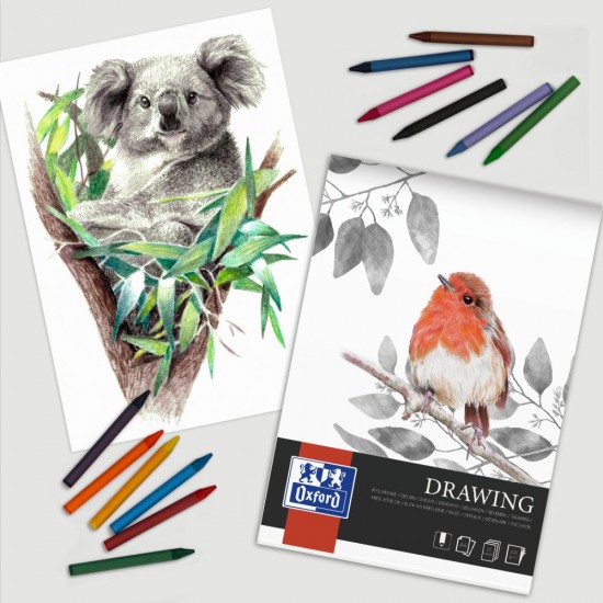 Bloc Desen Oxford Drawing A3, 40 File, Hartie 160 G/mp, FscÂ® Mix70%, Colectia Artistic
