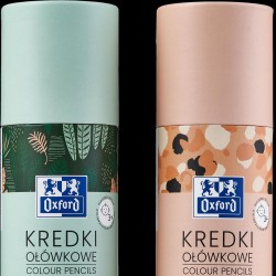 Creioane Colorate Oxford Kids, Varf 3mm, Sectiune Rotunda, Set 26 Culori, Include Argintiu Si Auriu, In Tub Carton, Diverse Motive