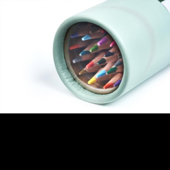 Creioane Colorate Oxford Kids, Varf 3mm, Sectiune Rotunda, Set 26 Culori, Include Argintiu Si Auriu, In Tub Carton, Diverse Motive