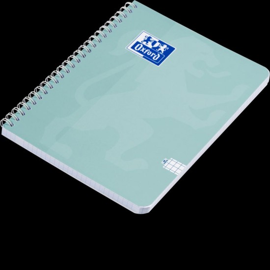 Caiet Oxford Touch Pastel, A4 80 File, Hartie Optik 90g/mp, Spira Dubla, Scribzee, Coperta Plastifiata Flexibila Soft Touch, Pefc, Patratele, Diverse Culori Pastel