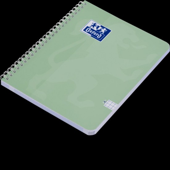 Caiet Oxford Touch Pastel, A4 80 File, Hartie Optik 90g/mp, Spira Dubla, Scribzee, Coperta Plastifiata Flexibila Soft Touch, Pefc, Patratele, Diverse Culori Pastel