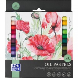 Creioane Cerate Oxford Oil Pastels, Set 24 Culori, Colectia Artistic