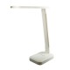 Lampa Unilux Led Kapa Portabila Pentru Birou, Design Modern Si Practic, Baterie Incorporata, Cablu Usb Inclus, Suport Telefon, Comutator Tactil 3 Niveluri, Material Abs, Culoare Alba