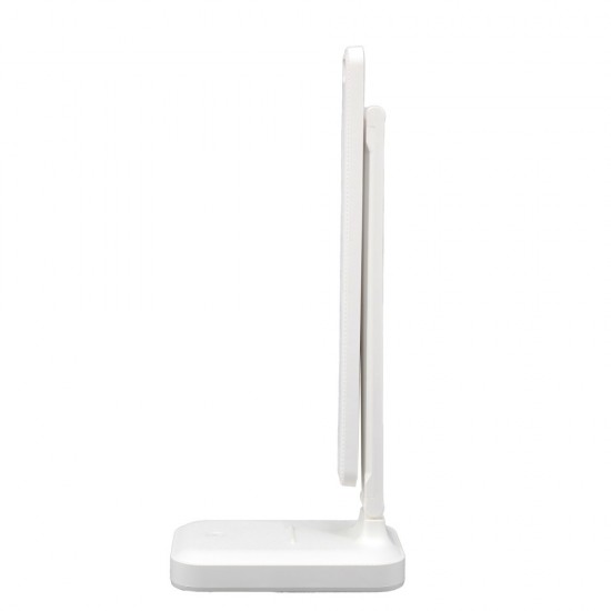 Lampa Unilux Led Kapa Portabila Pentru Birou, Design Modern Si Practic, Baterie Incorporata, Cablu Usb Inclus, Suport Telefon, Comutator Tactil 3 Niveluri, Material Abs, Culoare Alba