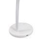 Lampa Unilux Led Lou Portabila Pentru Birou, Design Compact Cu Brat Flexibil, Comutator Tactil, Cablu Usb Inclus Tip C/tip A, Inaltime Max 30 Cm/min 20 Cm, Material Abs/silicon, Culoare Alb