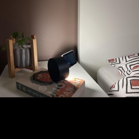 Lampa Unilux Led Sunset, Design Inovator, Cap Cu Bila Magnetica Rotativa 360Â°, Baterie 1800mah, 4h Iluminare Max, Buton Tactil Pentru Reglare Intensitate Si Culoare Lumina, Baza Antiderapanta, Metal/abs, Culoare Negru