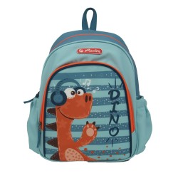 Rucsac Herlitz Cool: Usor, Poliester Reciclat Rezistent La Apa, Bretele Captusite Si Ajustabile, Buzunare Laterale, Motiv Dino