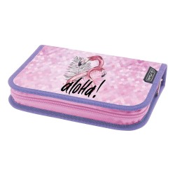 Penar Neechipat, Fermoar Ascuns, Interior Textil, Dimensiune 13.5 X 19.5 X 3 Cm, Motiv Pink Flamingo  ( Cod Alternativ 9496700 )