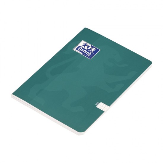 Caiet Oxford A5 48 File, Hartie Optik 80g/mp, Pefc, Coperta Plastifiata Flexibila Soft Touch, Margini Liniate, Colturi Rotunjite, Patratele, Motiv Touch Trend