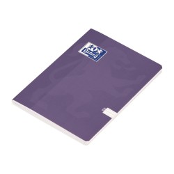 Caiet Oxford A5 48 File, Hartie Optik 80g/mp, Pefc, Coperta Plastifiata Flexibila Soft Touch, Margini Liniate, Colturi Rotunjite, Dictando, Motiv Touch Trend