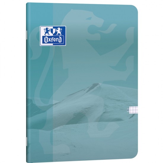 Caiet Oxford A4 80 File, Hartie Optik 80g/mp, Pefc, Coperta Plastifiata Flexibila Soft Touch, Margini Liniate, Colturi Rotunjite, Patratele, Motiv Teenager