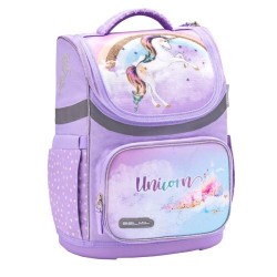Ghiozdan Neechipat Mini Motiv Rainbow Unicorn