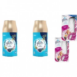 Pachet Promo: 2x  Set Odorizant Electric Sense&spray Plus Rezerva Glade Relaxing Zen 18 Ml + 2x Glade Odorizant Spray Rezerva Ocean 269ml