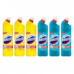Pachet Promo:  3x Domestos Citrus 750 Ml + 3x Domestos Atlantic 750 Ml