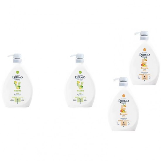 Pachet Promo: 2x Gel De Dus Dermomed Mango, 1 L + 2x Gel De Dus Dermomed Lime 1 L