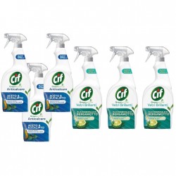 Pachet Promo: 3x Cif Spray Otet Si Eucalipt 650 Ml + 3x Cif Vetri Briliant Bergamota 650 Ml