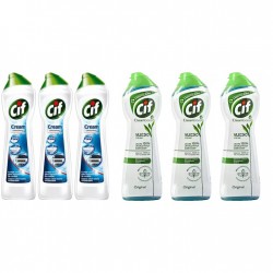 Pachet Promo: 3x Solutie Cif Cream Original 500 Ml + 3x Cif Cream Original 300 Ml