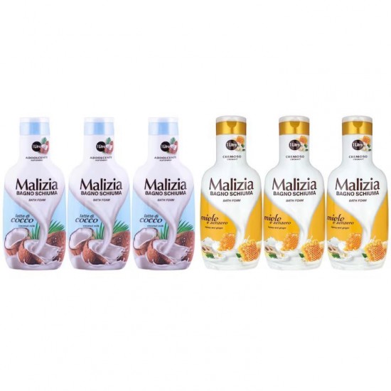 Pachet Promo: 3x Spumant De Baie Malizia Latte Di Cocco 1l + 3x Spumant De Baie Maliziacu Miere Si Ghimbir 1l