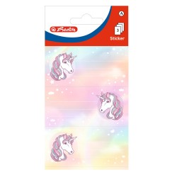 Set 9 Etichete Scolare Herlitz, Model Unicorn