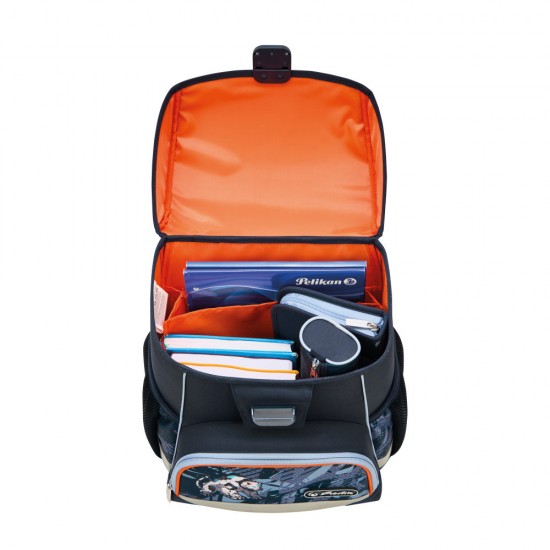 Ghiozdan Echipat Loop Plus, Motiv Techmech