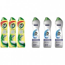 Pachet Promo: 3x Solutie Cif Cream Lemon 500 Ml + 3x Cif Professional Original 750 Ml