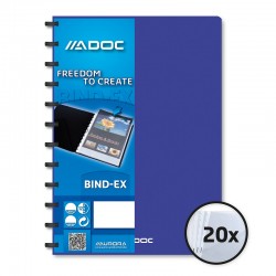 Dosar De Prezentare Cu 20 Folii Aurora Adoc - Coperta Albastra