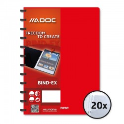 Dosar De Prezentare Cu 20 Folii Aurora Adoc - Coperta Rosie