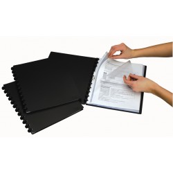 Album De Prezentare Cu 20 Folii Aurora Adoc - Coperta Neagra