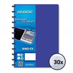 Dosar De Prezentare Cu 30 Folii Aurora Adoc - Coperta Albastra