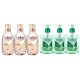 Pachet Promo: 3x Sapun Lichid Malizia Ceai Verde Si Menta 300 Ml + 3x Spumant De Baie Malizia Talco 1l