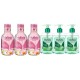 Pachet Promo: 3x Sapun Lichid Malizia Ceai Verde Si Menta 300 Ml + 3x Spumant De Baie Malizia Cu Fiori Di Lotto 1l