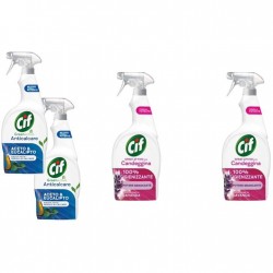 Pachet Promo: 2x Cif Spray Otet Si Eucalipt 650 Ml + 2x Cif Spray Candeggina Lavanda 650 Ml