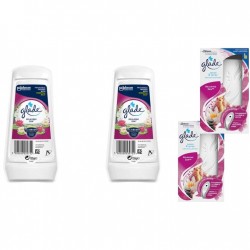Pachet Promo: 2x Gel Odorizant Glade Relaxing Zen 150 G + 2x  Set Odorizant Electric Sense&spray Plus Rezerva Glade Relaxing Zen 18 Ml