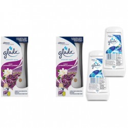 Pachet Promo: 2x Gel Odorizant Glade Marin 150 G + 2x Odorizant De Camera Glade Aparat & Rezerva Lavander & Jasmine 269ml