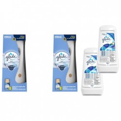 Pachet Promo: 2x  Odorizant De Camera Glade Aparat & Rezerva Clean Linen 269 Ml + 2x Gel Odorizant Glade Marin 150 G