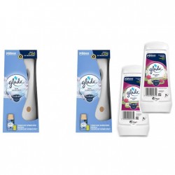 Pachet Promo: 2x  Odorizant De Camera Glade Aparat & Rezerva Clean Linen 269 Ml + 2x Gel Odorizant Glade Relaxing Zen 150 G