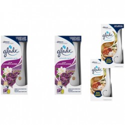 Pachet Promo: 2x Odorizant De Camera Glade Aparat & Rezerva Lavander & Jasmine 269ml + 2x Set Odorizant Electric Sense&spray Plus Rezerva Glade Sandalwood Si Jasmine 18 Ml
