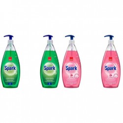 Pachet Promo: 2x Sano Spark Detergent Lichid Pentru Vase Parfum Flori De Migdale 1 L + 2x Sano Spark Detergent Lichid Pentru Vase Parfum De Castravete Si Lamaie 1 L