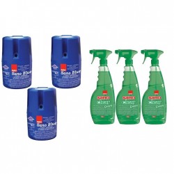 Pachet Promo: 3x Sano Blue 150g + 3x Sano Clear Green 1l