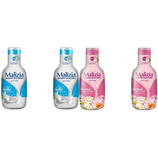 Pachet Promo: 2x Spumant De Baie Malizia Milk Cream  1l + 2x Spumant De Baie Malizia Cu Fiori Di Lotto 1l