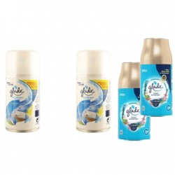 Pachet Promo: 2x Glade Odorizant Spray Rezerva Clean Linen 269ml + 2x Glade Odorizant Spray Rezerva Ocean 269ml