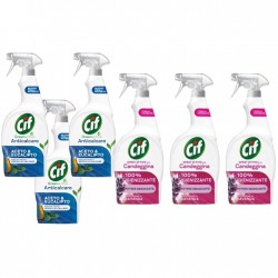 Pachet Promo: 3x Cif Spray Otet Si Eucalipt 650 Ml + 3x Cif Spray Candeggina Lavanda 650 Ml