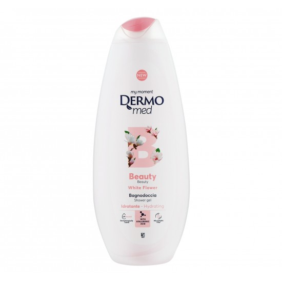 Pachet Promo: Gel De Dus Dermomed Cu Parfum De White Flower, 1 L + Gel De Dus Dermomed White Flower 650 Ml